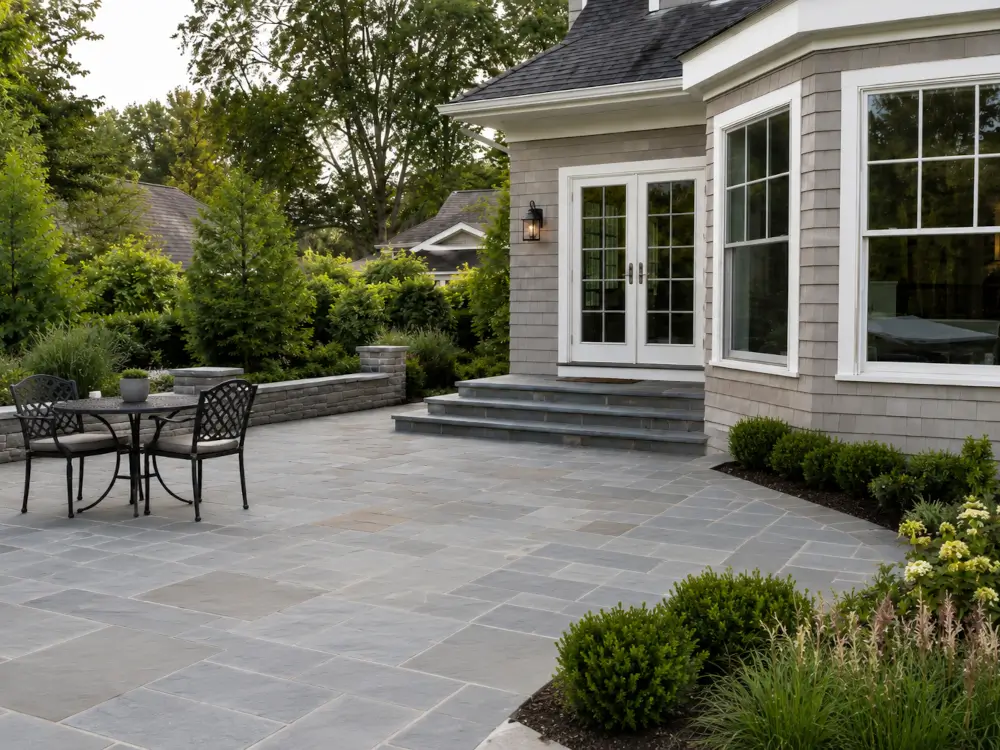 Blue stone patios